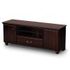 Most Up-to-Date Mahogany Tv Stands regarding Coaster Tv Stands Contemporary Dark Mahogany Tv Console (Photo 6936 of 7825)