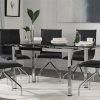 Black Glass Extending Dining Tables 6 Chairs (Photo 24 of 25)