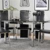 Black Glass Extending Dining Tables 6 Chairs (Photo 1 of 25)