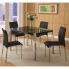 Black High Gloss Dining Tables and Chairs (Photo 5 of 25)