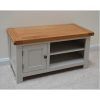 Gray French Oak Tv Stand / Unit With 2 Drawers And Shelves intended for Best and Newest Grey Wood Tv Stands (Photo 4821 of 7825)