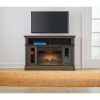 Fireplace Media Console Tv Stands With Weathered Finish (Photo 2 of 15)