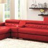 Red Leather Sectionals With Chaise (Photo 10 of 10)