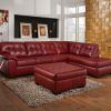 Dark Red Leather Couches (Photo 1 of 20)