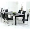 Black Glass Dining Tables 6 Chairs (Photo 8 of 25)