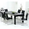 Black Glass Dining Tables and 6 Chairs (Photo 7 of 25)
