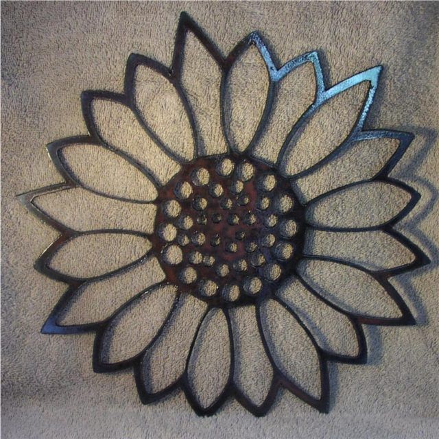 Top 20 of Metal Sunflower Wall Art