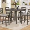 Jaxon 5 Piece Extension Counter Sets With Wood Stools (Photo 13 of 25)