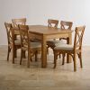Solid Oak Dining Tables and 6 Chairs (Photo 14 of 25)