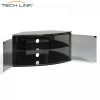 Black Corner Tv Cabinets With Glass Doors (Photo 4 of 20)