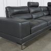 Tenny Dark Grey 2 Piece Left Facing Chaise Sectionals With 2 Headrest (Photo 3 of 25)