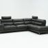 Top 25 of Tenny Dark Grey 2 Piece Right Facing Chaise Sectionals with 2 Headrest