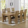 Solid Oak Dining Tables and 6 Chairs (Photo 1 of 25)