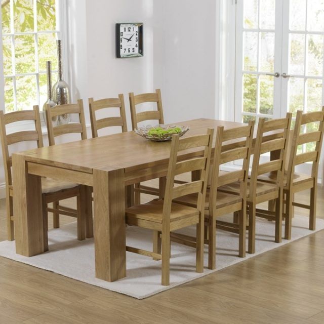 25 The Best Oak Dining Tables 8 Chairs