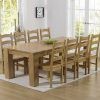 Solid Oak Dining Tables and 6 Chairs (Photo 3 of 25)