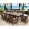 Bale Rustic Grey 7 Piece Dining Sets With Pearson White Side Chairs (Photo 14 of 25)