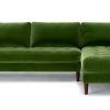 75" Green Velvet Sofas (Photo 3 of 15)