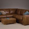 Small Brown Leather Corner Sofas (Photo 1 of 21)