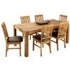 Oak Dining Tables and Leather Chairs (Photo 20 of 25)