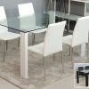 White Glass Dining Tables and Chairs (Photo 14 of 25)