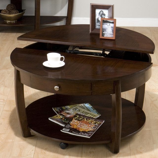 15 Collection of Round Coffee Tables with Storage