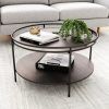 Wood Coffee Tables With 2-Tier Storage (Photo 13 of 15)