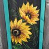 Sunflower Metal Framed Wall Art (Photo 3 of 15)