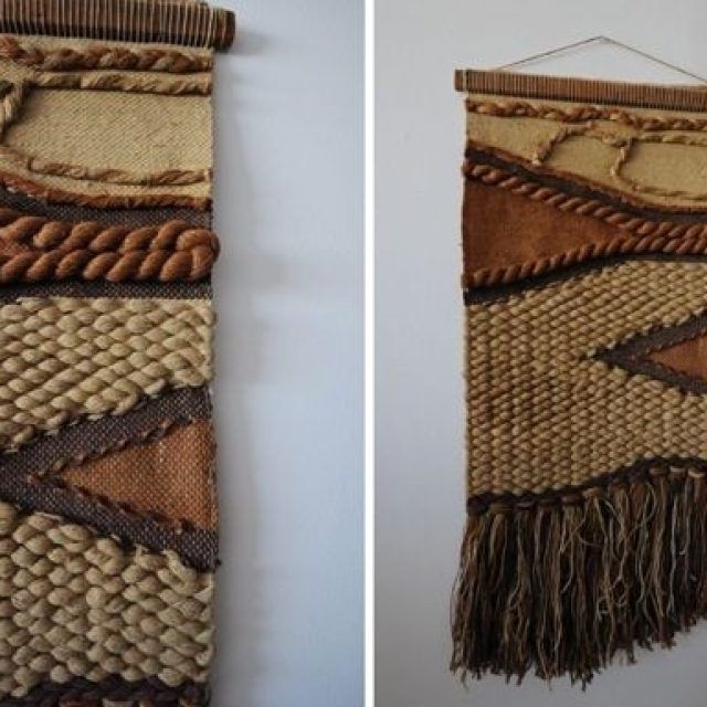 Top 15 of Woven Fabric Wall Art