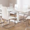 White Gloss Dining Room Furniture (Photo 8 of 25)