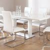 White High Gloss Dining Tables and Chairs (Photo 18 of 25)