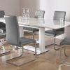 White High Gloss Dining Tables and 4 Chairs (Photo 10 of 25)