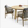 Chunky Solid Oak Dining Tables and 6 Chairs (Photo 25 of 25)