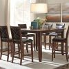 Biggs 5 Piece Counter Height Solid Wood Dining Sets (Set of 5) (Photo 10 of 25)