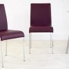 Purple Faux Leather Dining Chairs (Photo 7 of 25)