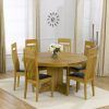 Oak Dining Tables and Leather Chairs (Photo 8 of 25)