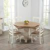 Cream and Oak Dining Tables (Photo 3 of 25)