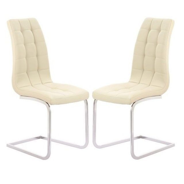 25 The Best Cream Faux Leather Dining Chairs