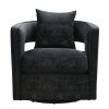 Leather Black Swivel Chairs (Photo 11 of 25)