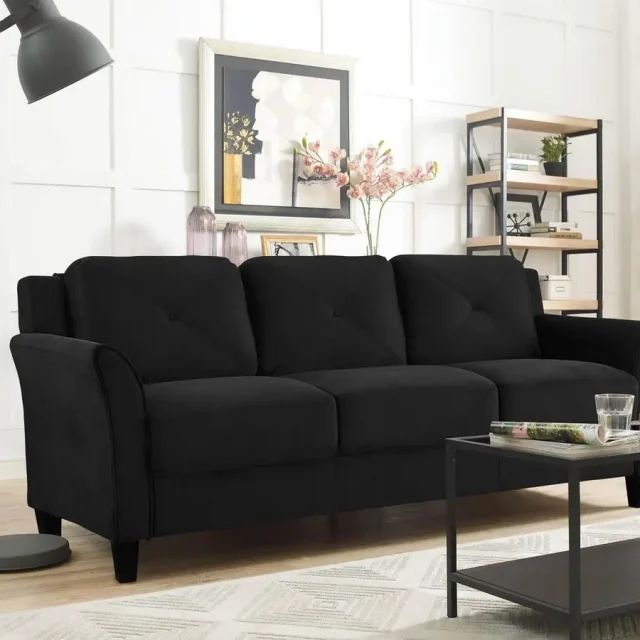 The 15 Best Collection of Traditional Black Fabric Sofas