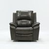 Travis Dk Grey Leather 6 Piece Power Reclining Sectionals With Power Headrest & Usb (Photo 2 of 25)
