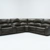 Travis Dk Grey Leather 6 Piece Power Reclining Sectionals With Power Headrest & Usb (Photo 1 of 25)