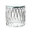 Elke Glass Console Tables With Polished Aluminum Base (Photo 8 of 25)
