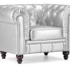 Silver Tufted Sofas (Photo 11 of 20)