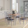Rarick 5 Piece Solid Wood Dining Sets (Set of 5) (Photo 4 of 25)