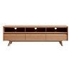 Oak & Brass Stacking Media Console Tables (Photo 22 of 25)