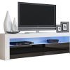 White and Black Tv Stands (Photo 13 of 20)