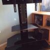 Swivel Black Glass Tv Stands (Photo 20 of 20)