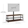 Mainstays Arris 3-in-1 Tv Stands in Canyon Walnut Finish (Photo 11 of 15)