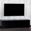 Black Ovid Ov95Tvb Tv Stand With Screen Support/bentwood High-Glossy with regard to Famous Ovid White Tv Stand (Photo 7066 of 7825)
