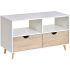 2024 Popular Tv Stands Cabinet Media Console Shelves 2 Drawers with Led Light